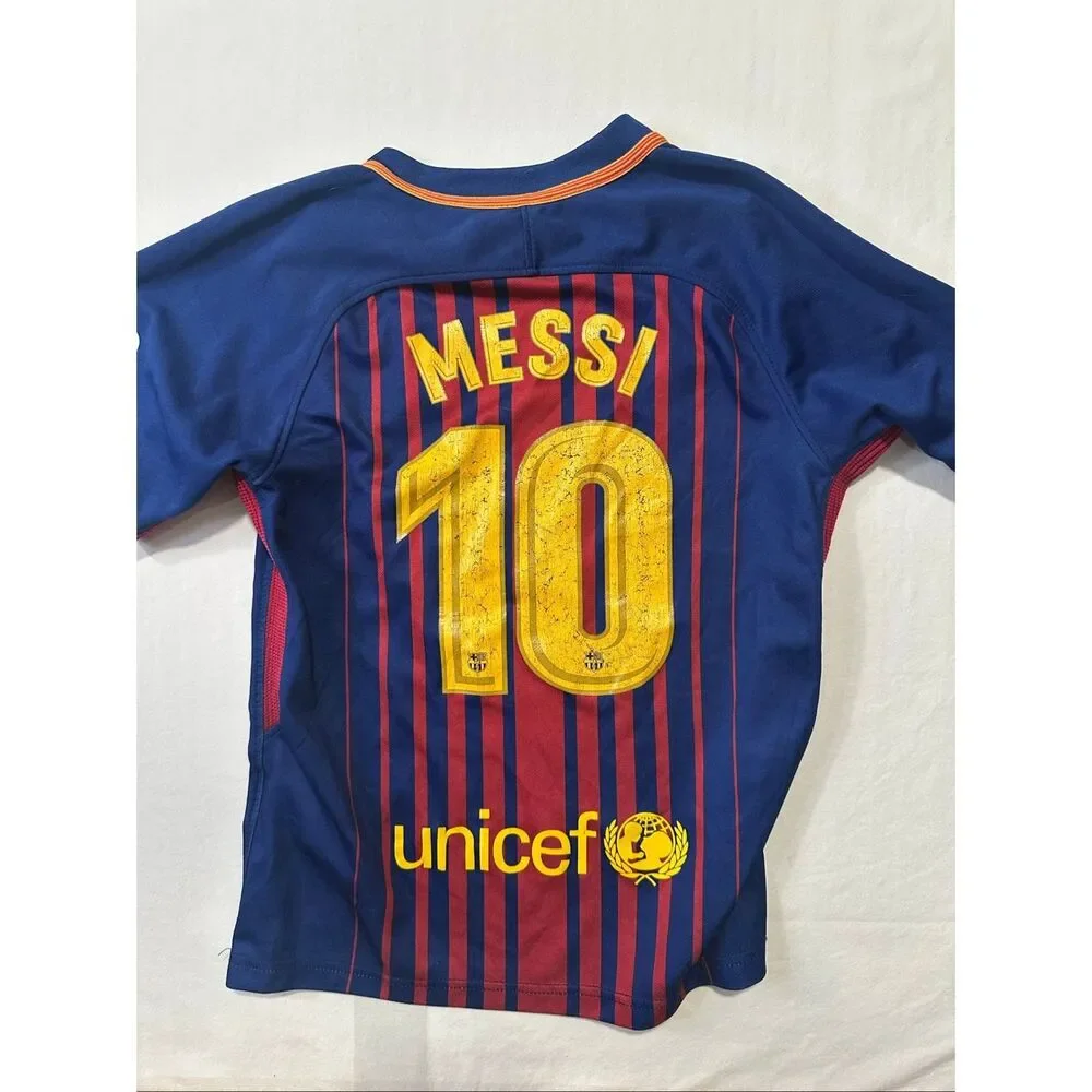 Nike FC Barcelona Lionel Messi #10 Home Jersey Kids Size 24 Dri-FIT 2017 2018